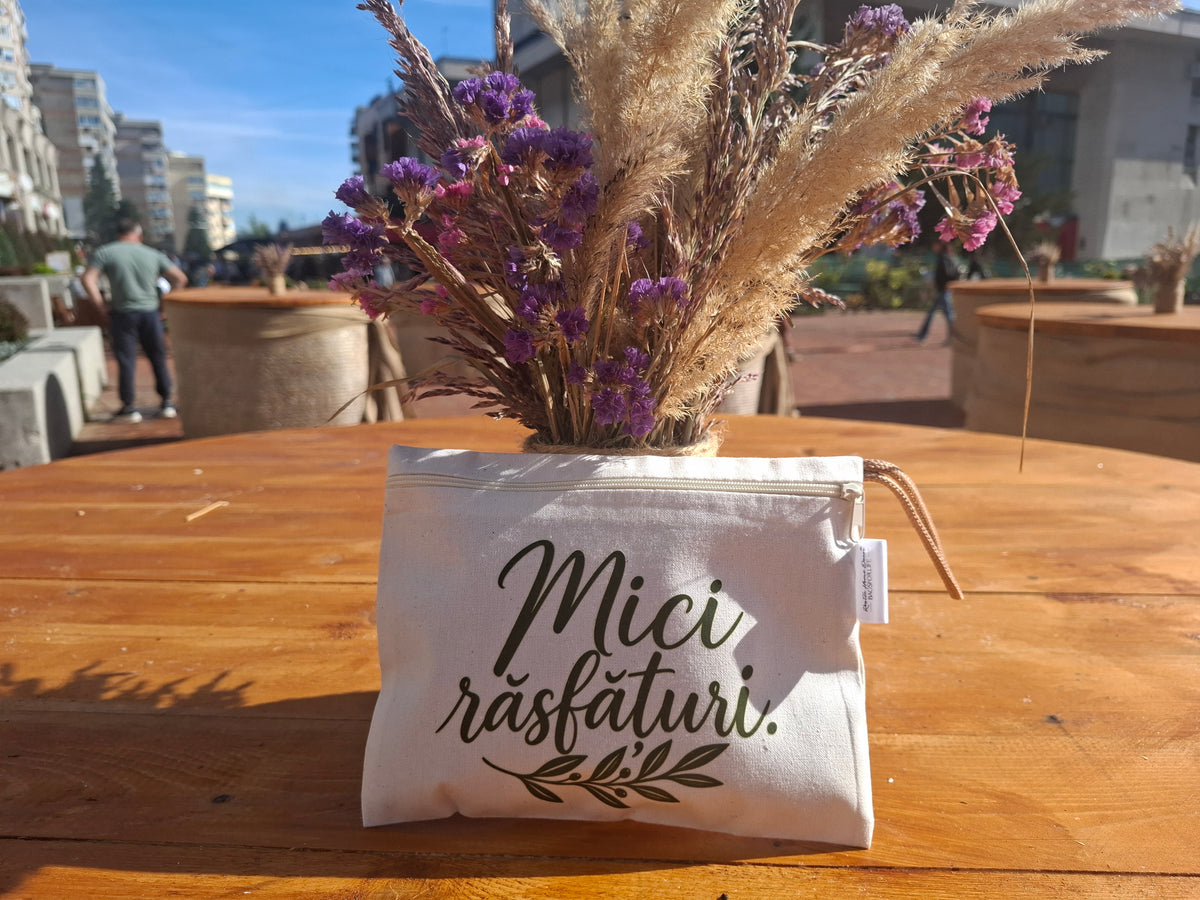 Portfard din bumbac „Mici răsfățuri."