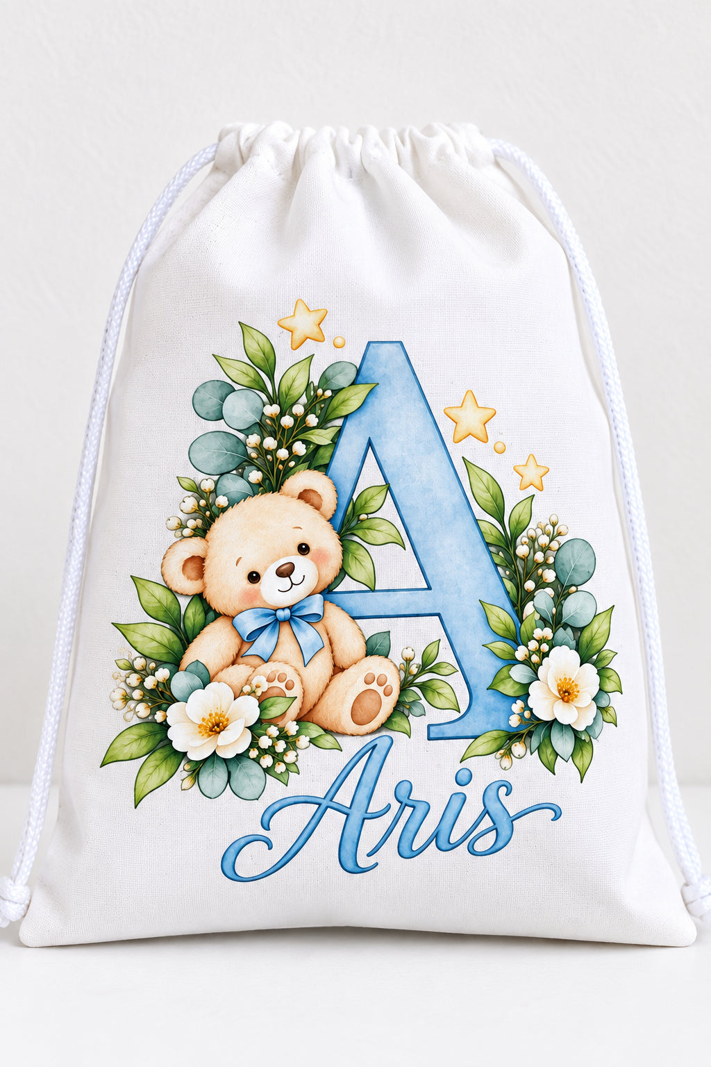Rucsac din bumbac personalizat cu nume