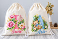 Rucsac din bumbac personalizat cu nume